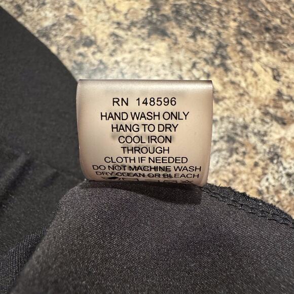 Universal Standard Dress Pants Pull On Ankle Zip Minimalist Black Size XS 10-12 - Picture 4 of 7